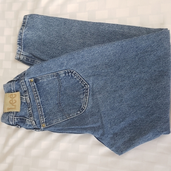 Vintage Lee Stone Wash Mom Jeans Size P8 - Picture 10 of 11